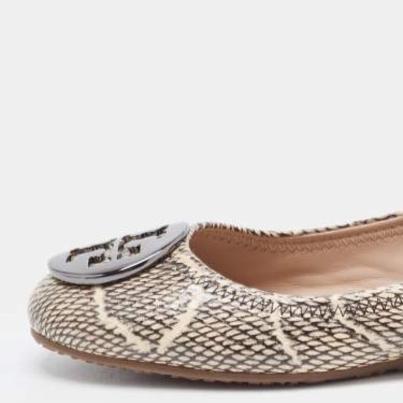 Tory Burch Phyton Embossed Reva Ballet Flats Size 9 1/2 M - Picture 13 of 13